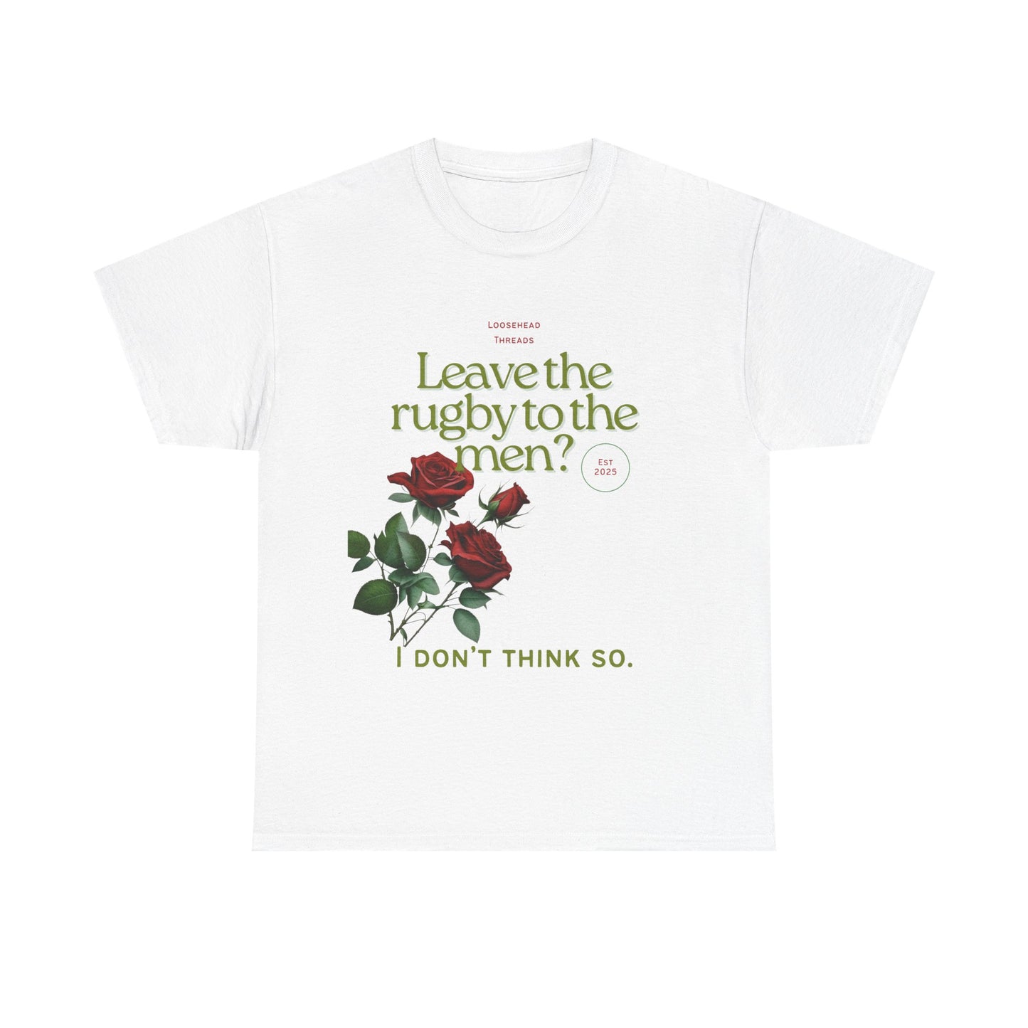 Front Design Unisex England Rose Tee