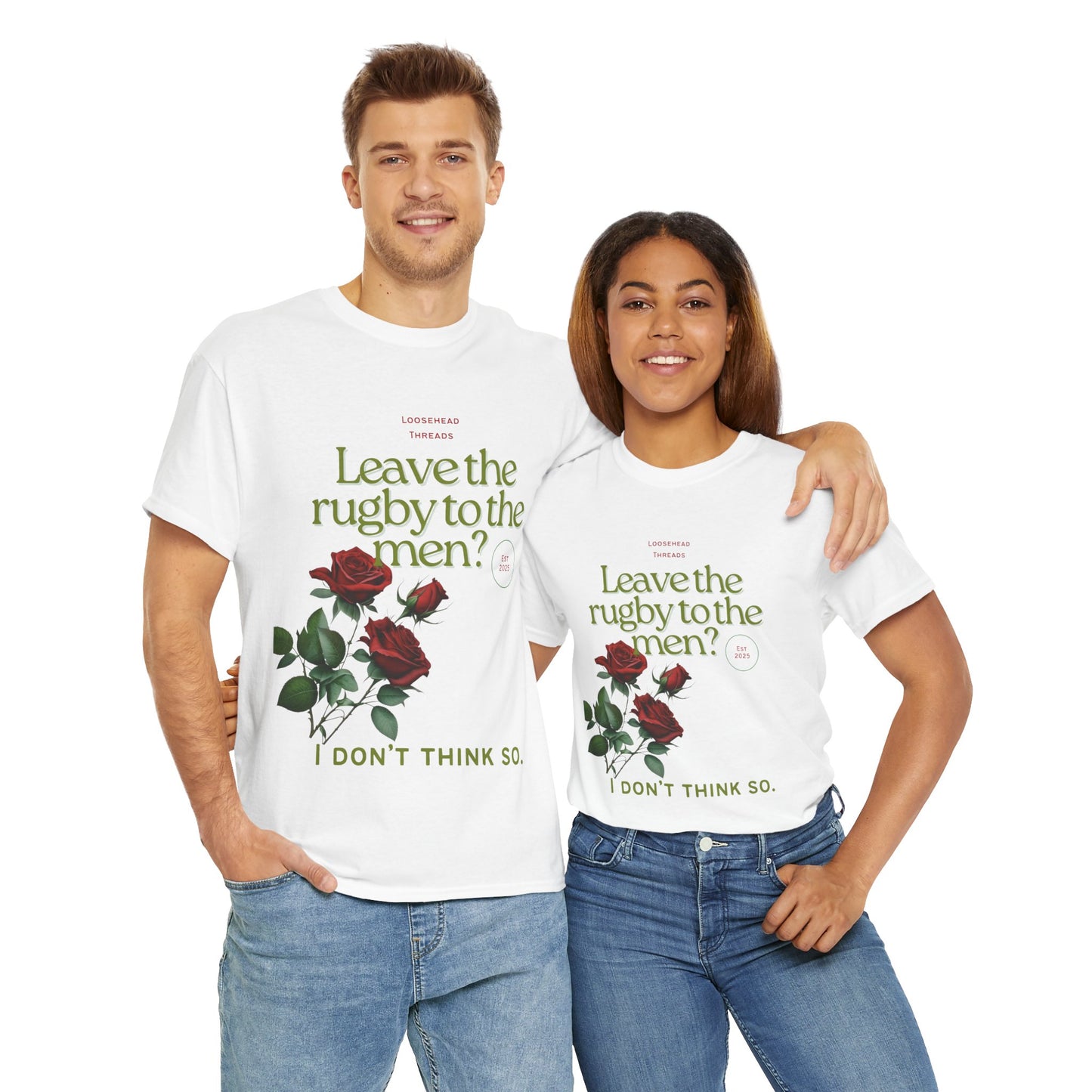Front Design Unisex England Rose Tee