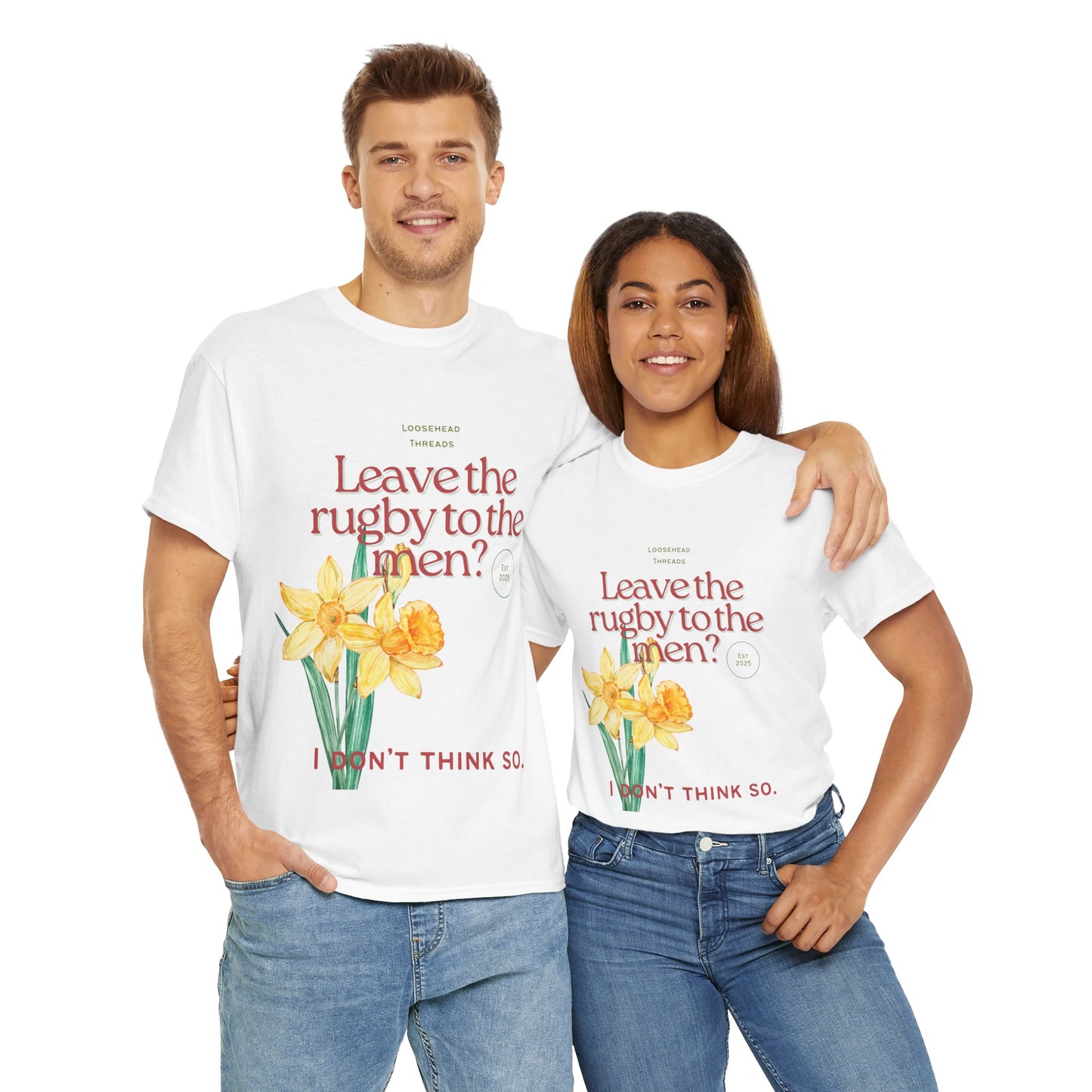 Front Design Unisex Wales Daffodil Tee