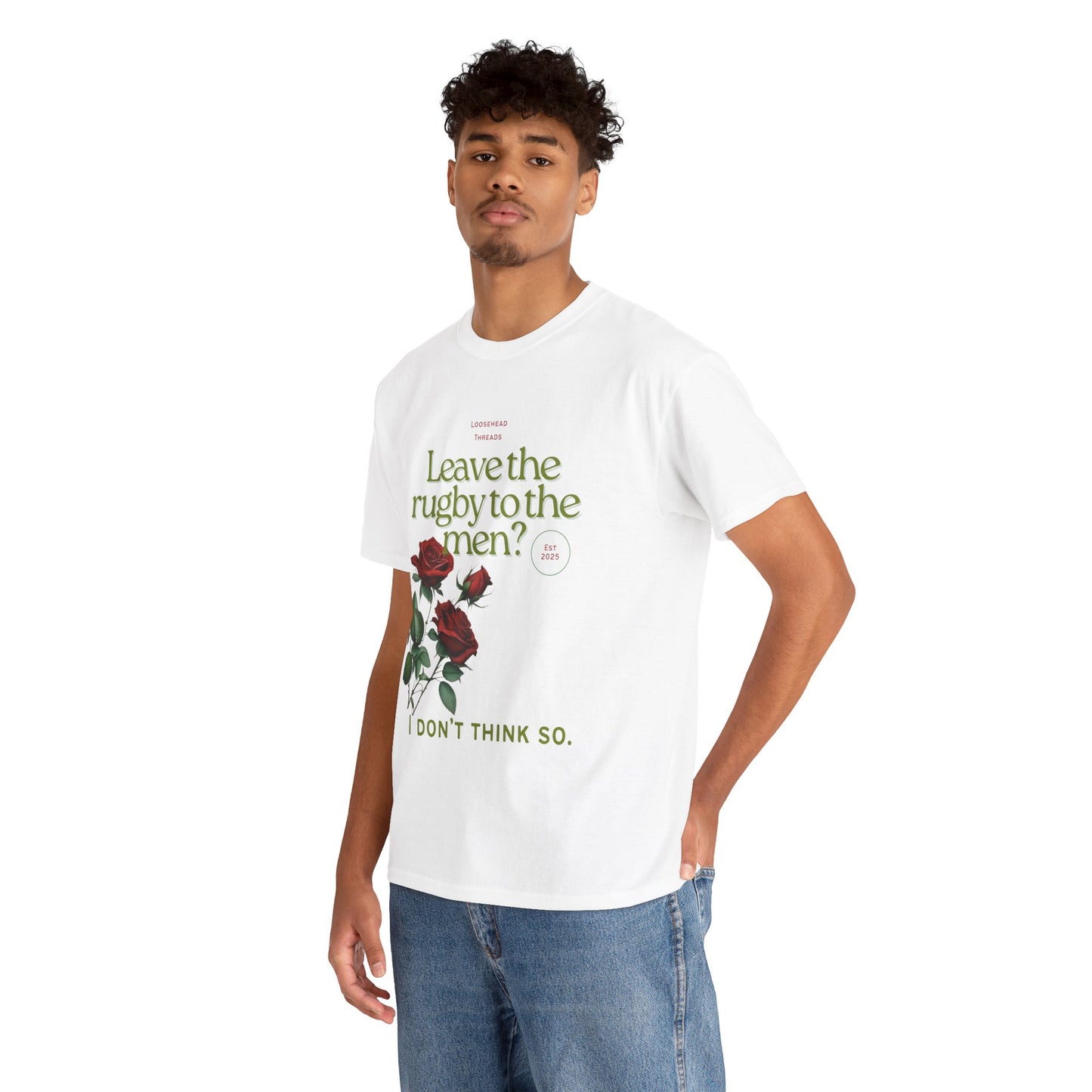 Front Design Unisex England Rose Tee
