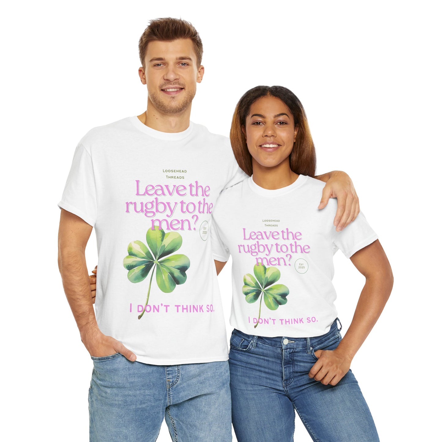 Front Design Unisex Ireland Shamrock Tee