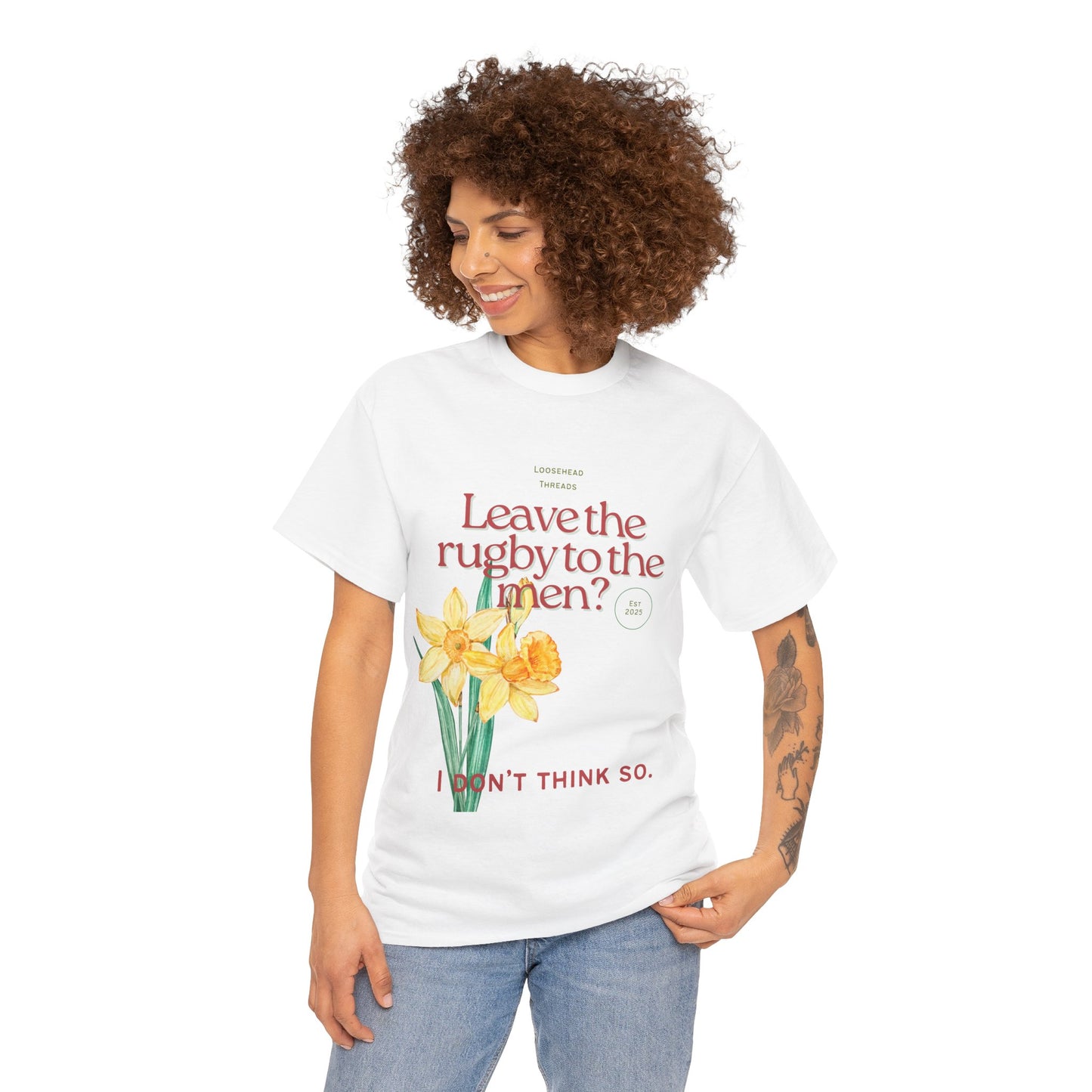 Front Design Unisex Wales Daffodil Tee