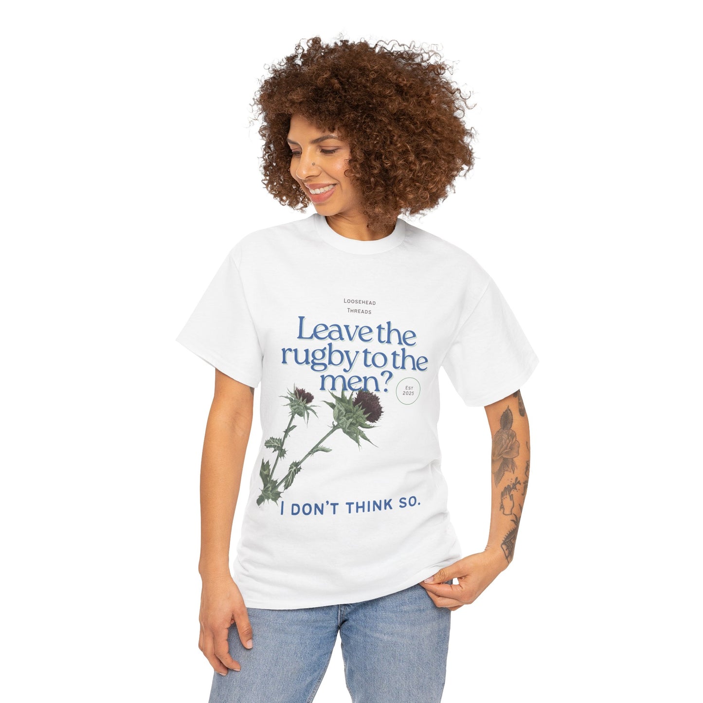Front Design Unisex Scotland Thistle Tee
