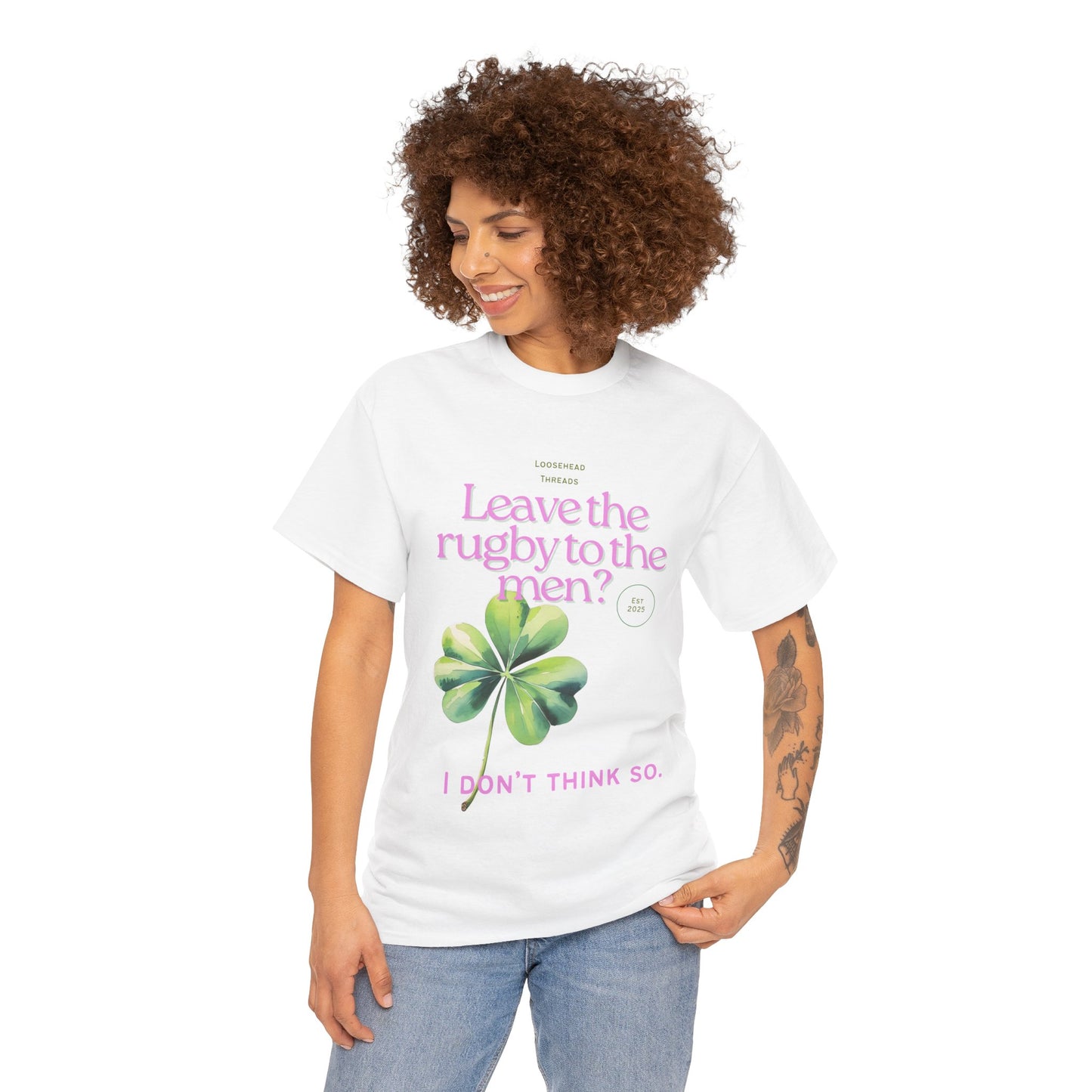 Front Design Unisex Ireland Shamrock Tee